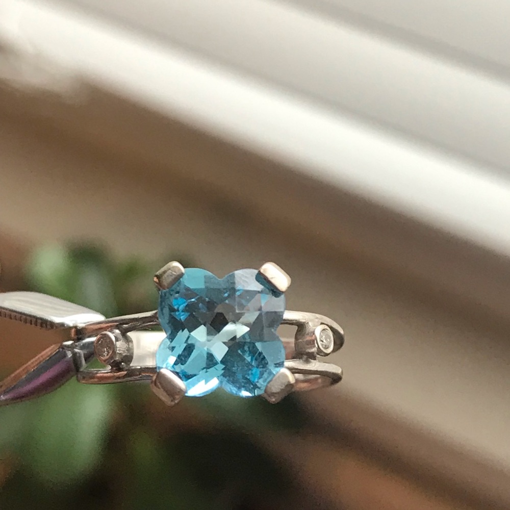 BLUE TOPAZ RING 💍 - Picture 2 of 8